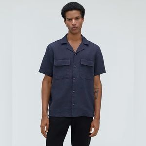 NWT Everlane The Relaxed Linen Short-Sleeve Shirt